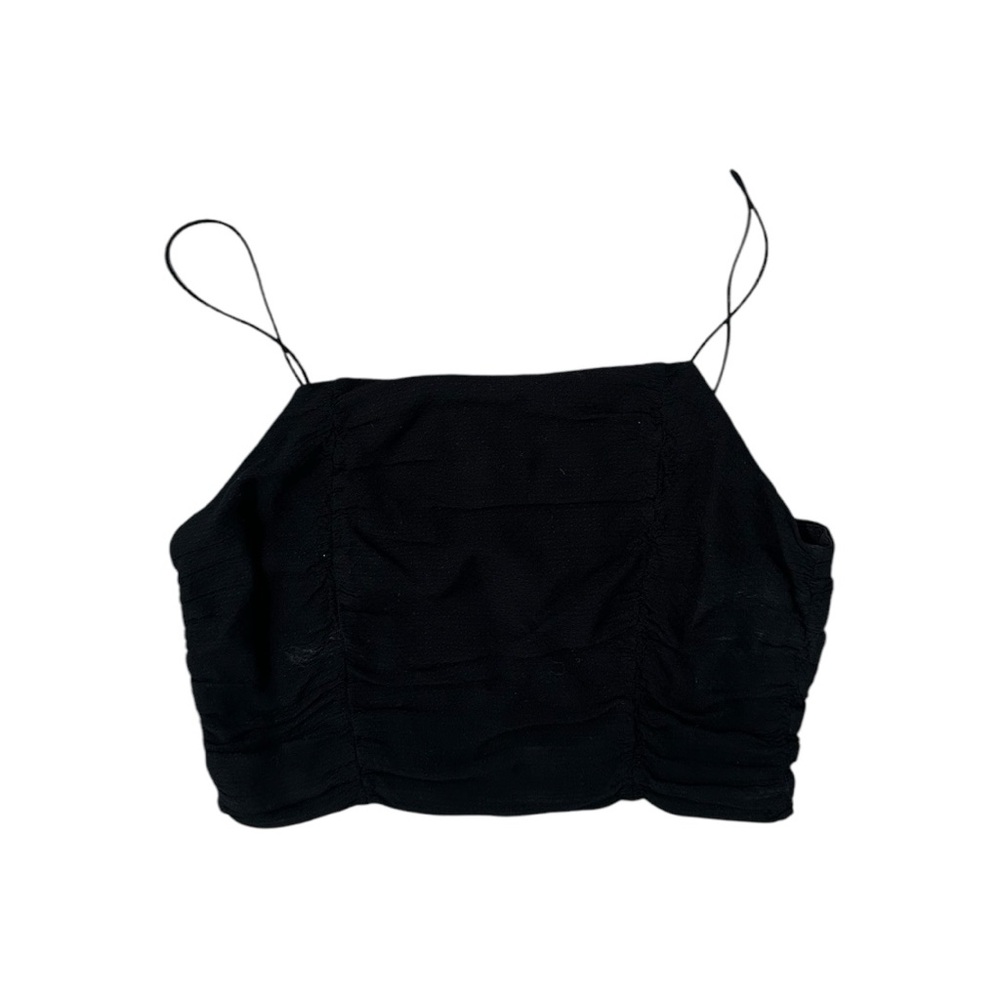 Black Spaghetti Strap cropped Top